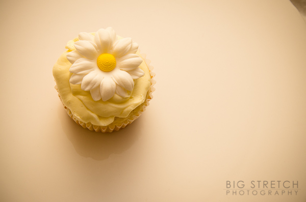 Cupcake with Flash bounced off Beige/Yellow wall